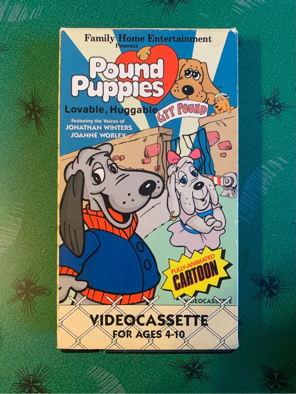 Vintage 80s Pound Puppies Lovable Huggable VHS Tape Children’s Cartoon